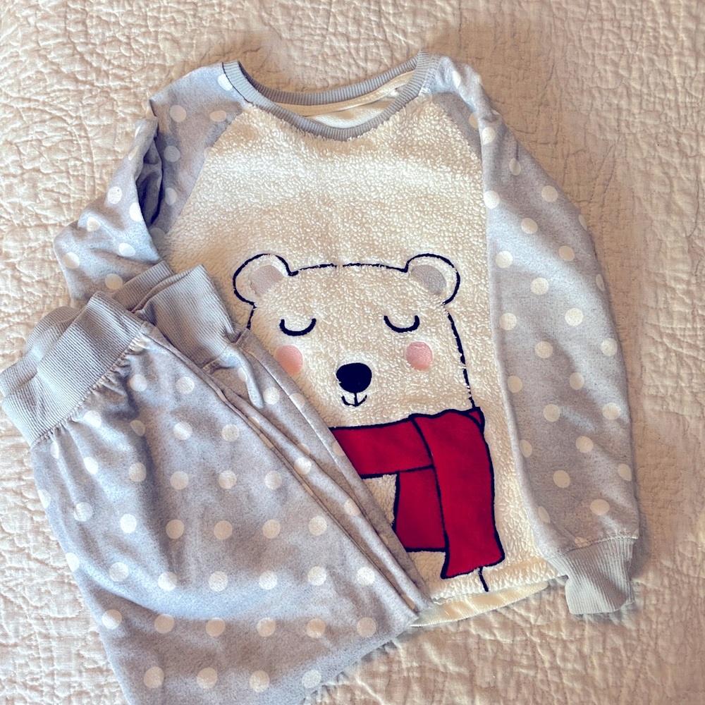 2Pc Polar Bear Pajamas